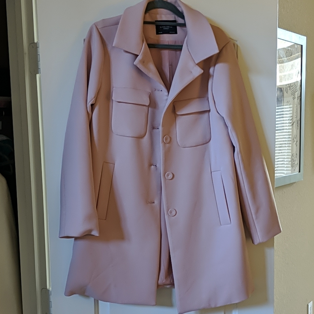Alpha & Omega Fully Lined Light Pink Coat